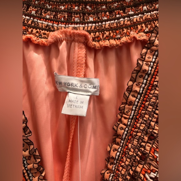 NY&C Orange Dress size Large NWT - Picture 3 of 6